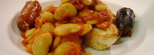 Butter Bean, Morcilla and Chorizo Stew